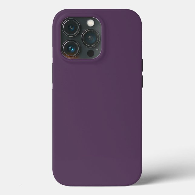 Solid plum dark dull purple Case-Mate iPhone case (Back)