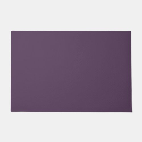 Solid plum dark dull purple doormat