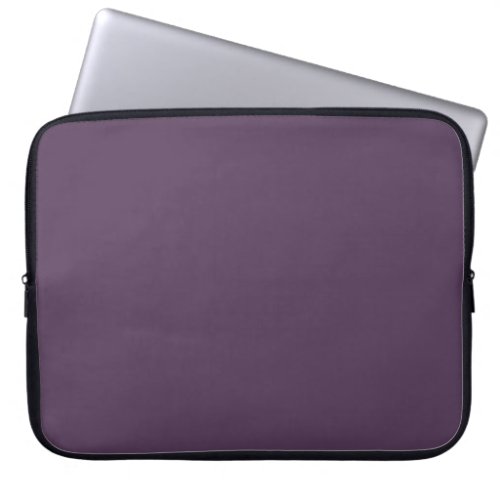 Solid plum dark dull purple laptop sleeve