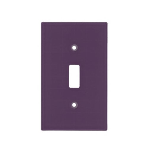 Solid plum dark dull purple light switch cover