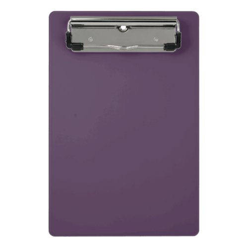 Solid plum dark dull purple mini clipboard