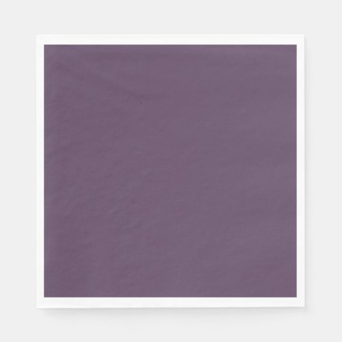 Solid plum dark dull purple napkins