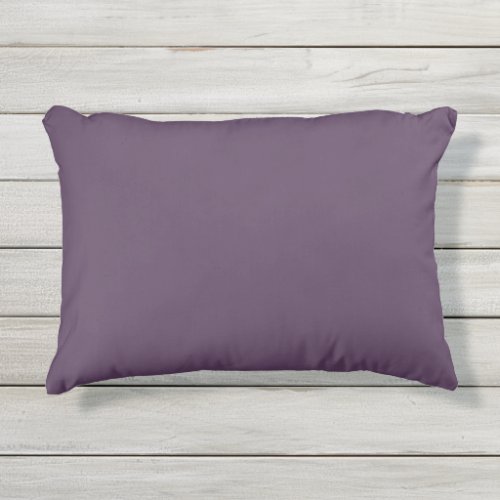 Solid plum dark dull purple outdoor pillow