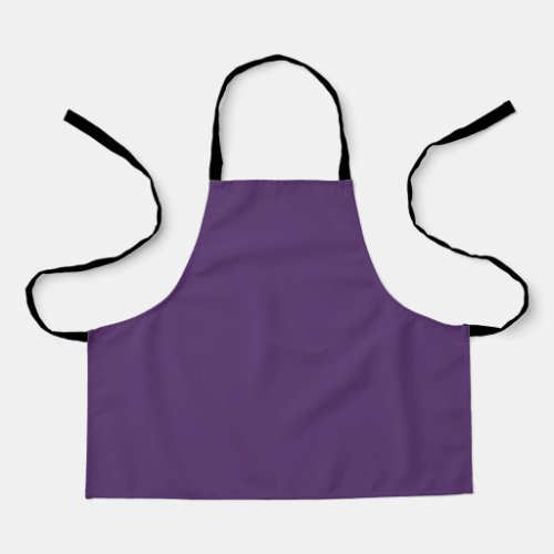 Solid plum wine purple apron