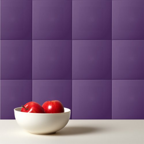 Solid plum wine purple ceramic tile