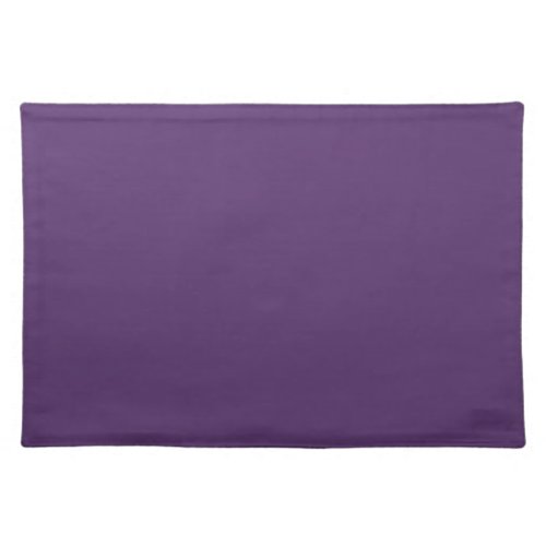 Solid plum wine purple cloth placemat