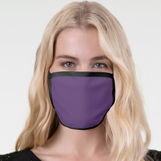 Solid plum wine purple face mask (Worn Her)