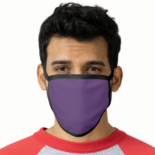 Solid plum wine purple face mask (Worn Him)