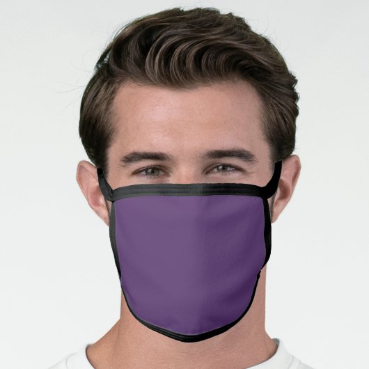 Solid plum wine purple face mask (Worn Him)