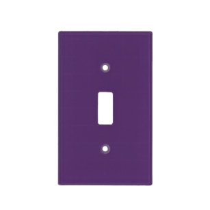 Solid plum wine purple light switch cover