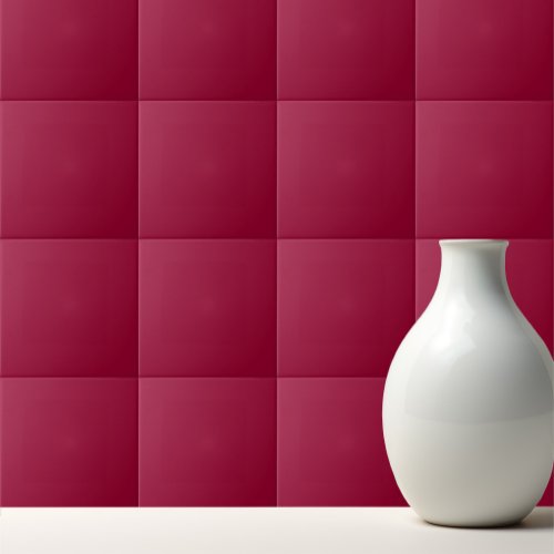 Solid pohutukawa red ceramic tile