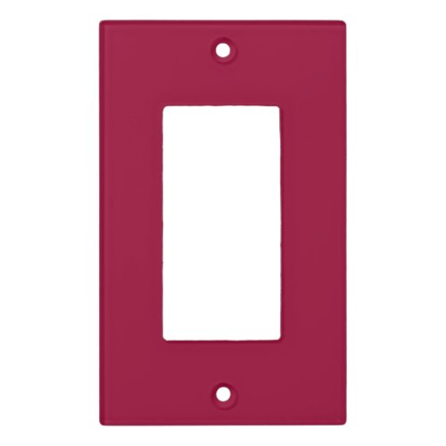 Solid pohutukawa red light switch cover