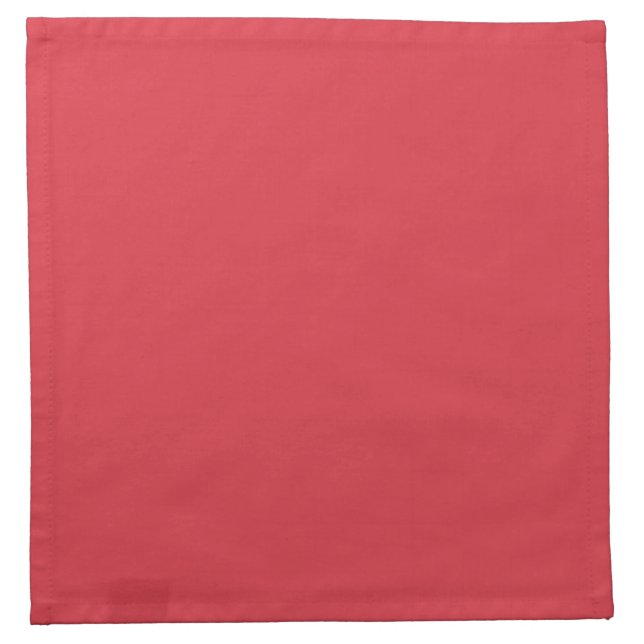 Solid Poppy Red Cloth Napkins (Front)
