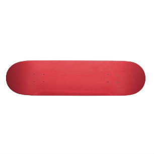 Solid Poppy Red Skateboard Deck