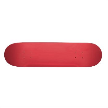 Solid Poppy Red Skateboard Deck by Richard__Stone at Zazzle
