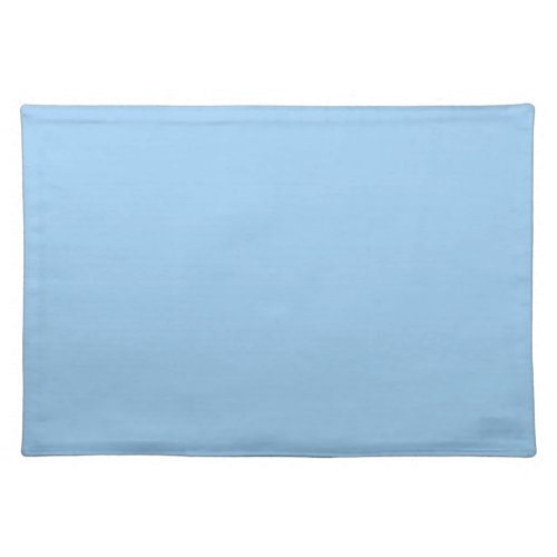 Solid powder light pale baby blue cloth placemat