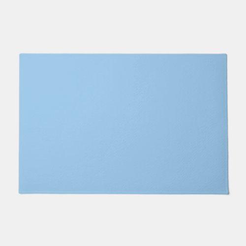 Solid powder light pale baby blue doormat