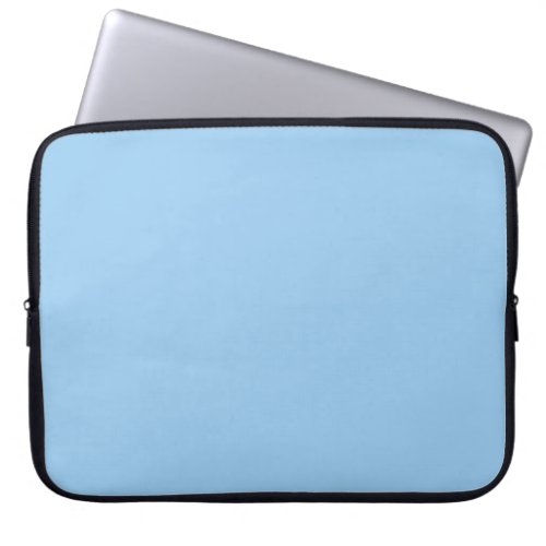 Solid powder light pale baby blue laptop sleeve