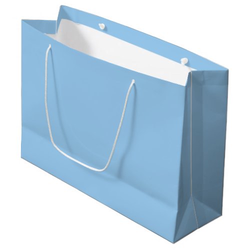 Solid powder light pale baby blue large gift bag