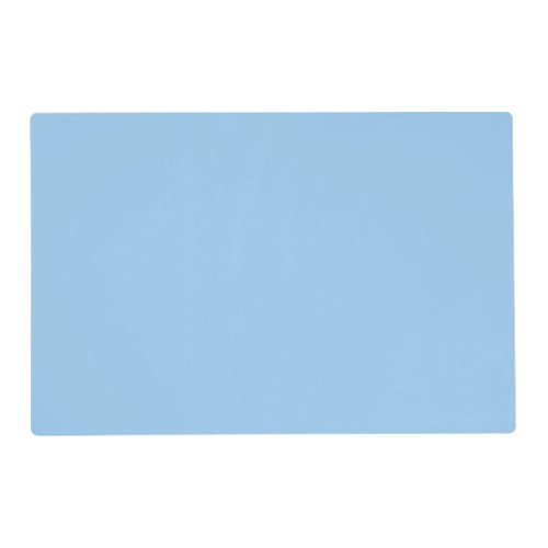 Solid powder light pale baby blue placemat