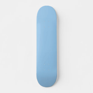 Solid powder light pale baby blue skateboard
