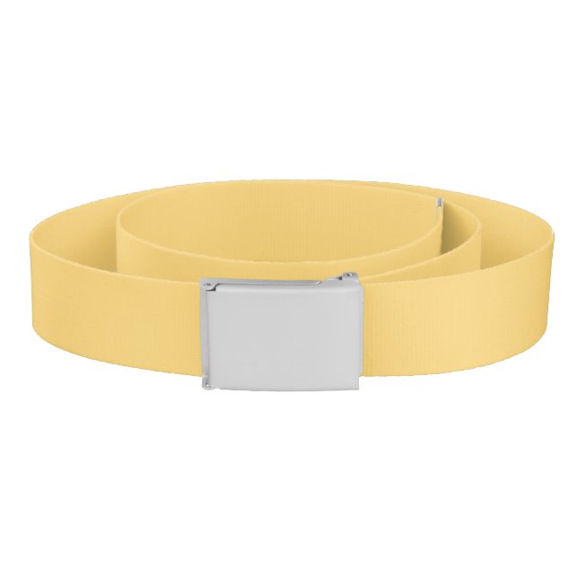 Solid prairie cream yellow belt (Coil)