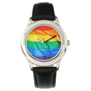Solid Pride - Gay Pride Flag Closeup Watch