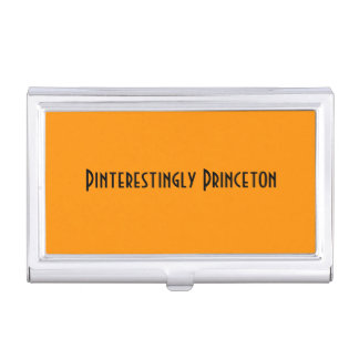 Solid Princeton Orange Business Card Case