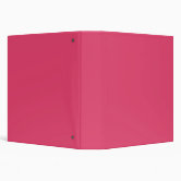 Solid soft pink 3 ring binder