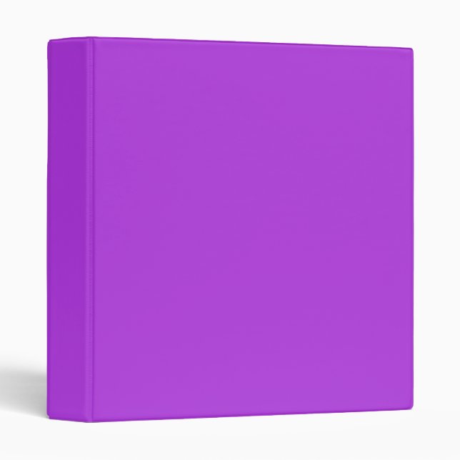 Solid purple 1 inch  3 ring binder (Front/Spine)