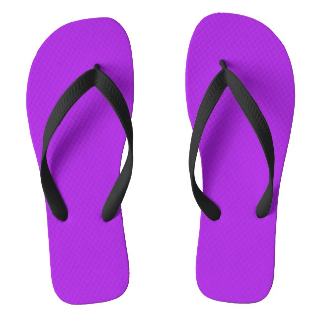 Solid Purple Flip Flops (Footbed)