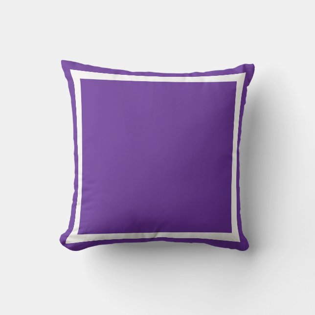 Solid Purple Soft Grape plain pillow (Front)