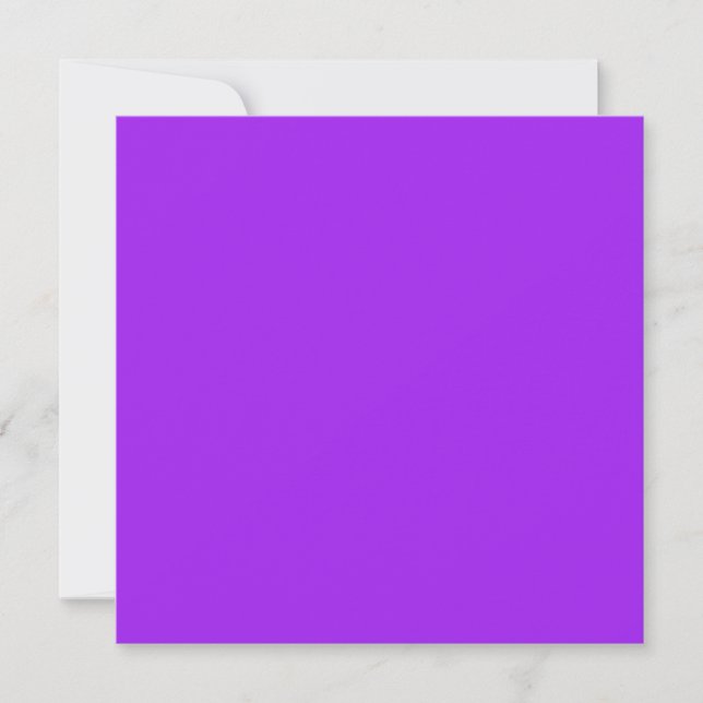 Solid Purple Square Note Card for Any Occasion (Front)