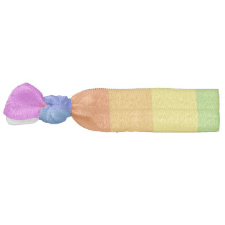 Solid Rainbow Elastic Hair Tie