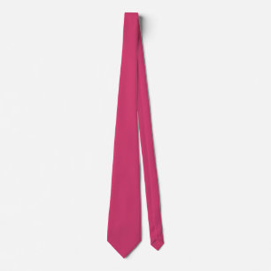 Solid Raspberry Pink, Hot Pink, Magenta Neck Tie