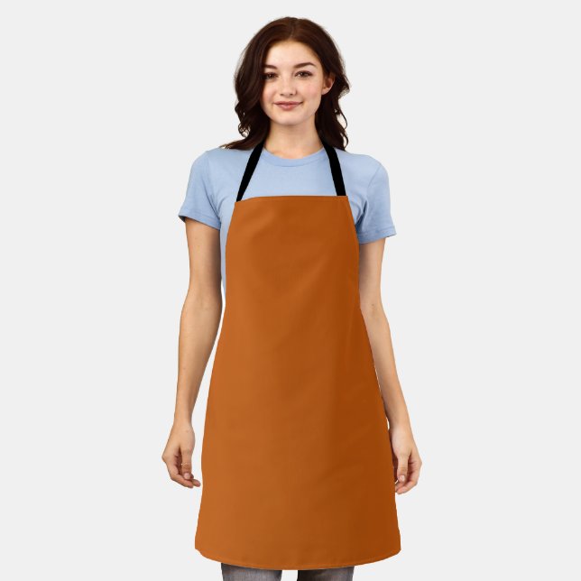 Solid raw sienna alloy orange apron (Worn)
