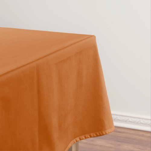 Solid raw sienna alloy orange tablecloth