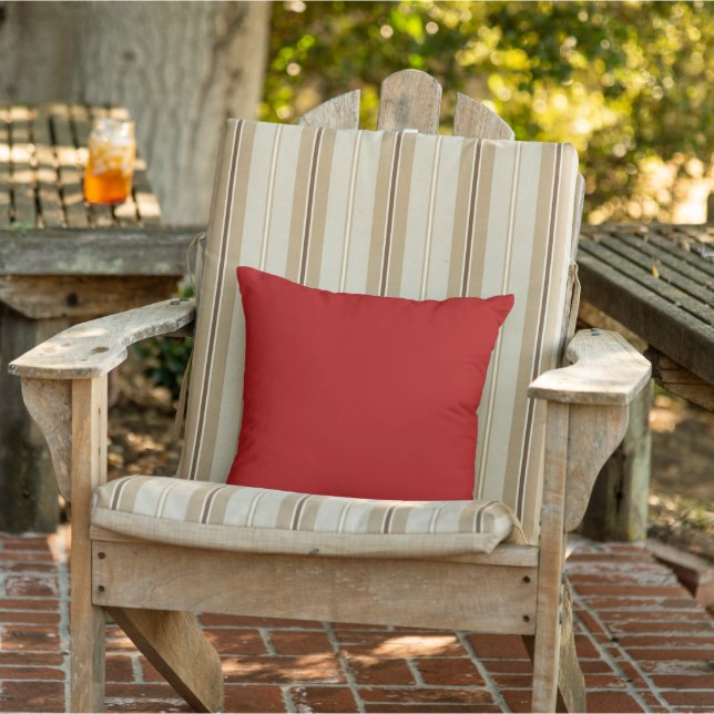 Solid Red Accent Throw Pillow (Chair)