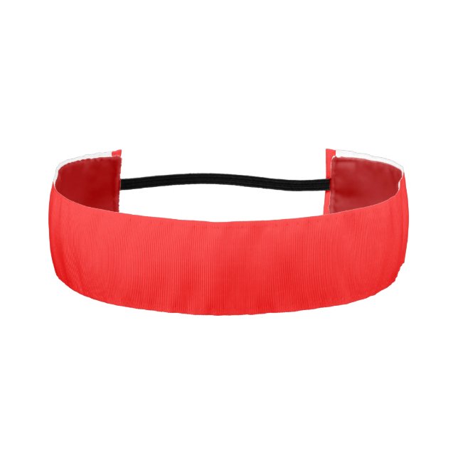 Solid Red Athletic Headband for Sports & Style (Front)