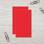 Solid Red Background  Business Card