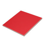 Solid Red Background  Ceramic Tile