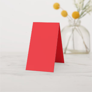 Solid Red Background  Loyalty Card