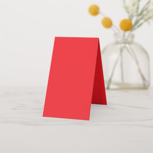 Solid Red Background  Loyalty Card (Back)