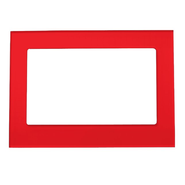 Solid Red Background  Magnetic Frame (Front)