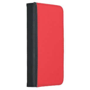 Solid Red Background  Samsung Galaxy S5 Wallet Case