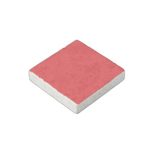 Solid Red Background  Stone Magnet