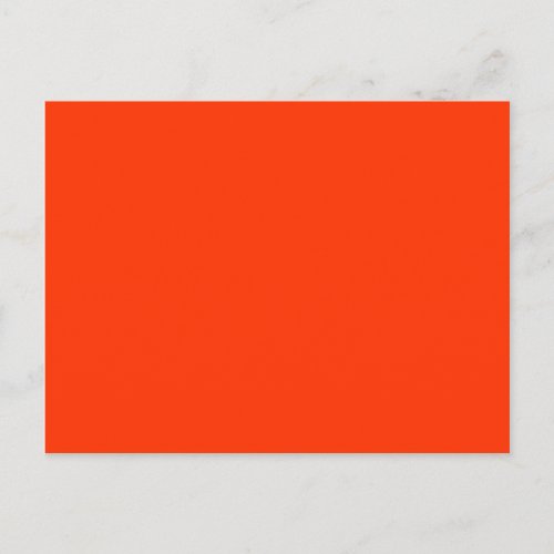 Solid Red Background Web Color FF3300 Postcard