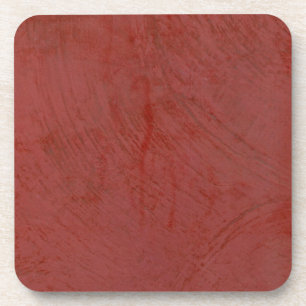 Solid Red Beverage Coaster