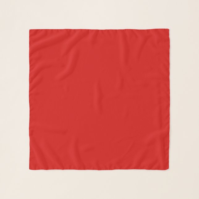 Solid Red Chiffon Scarf (Front)