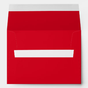Solid Red Color   Hex# D6001C Envelope